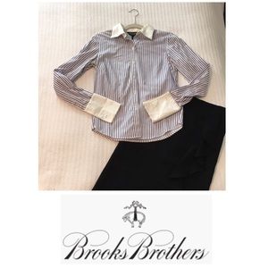 Brooks Brothers Lilac Stripe Button-Down Shirt